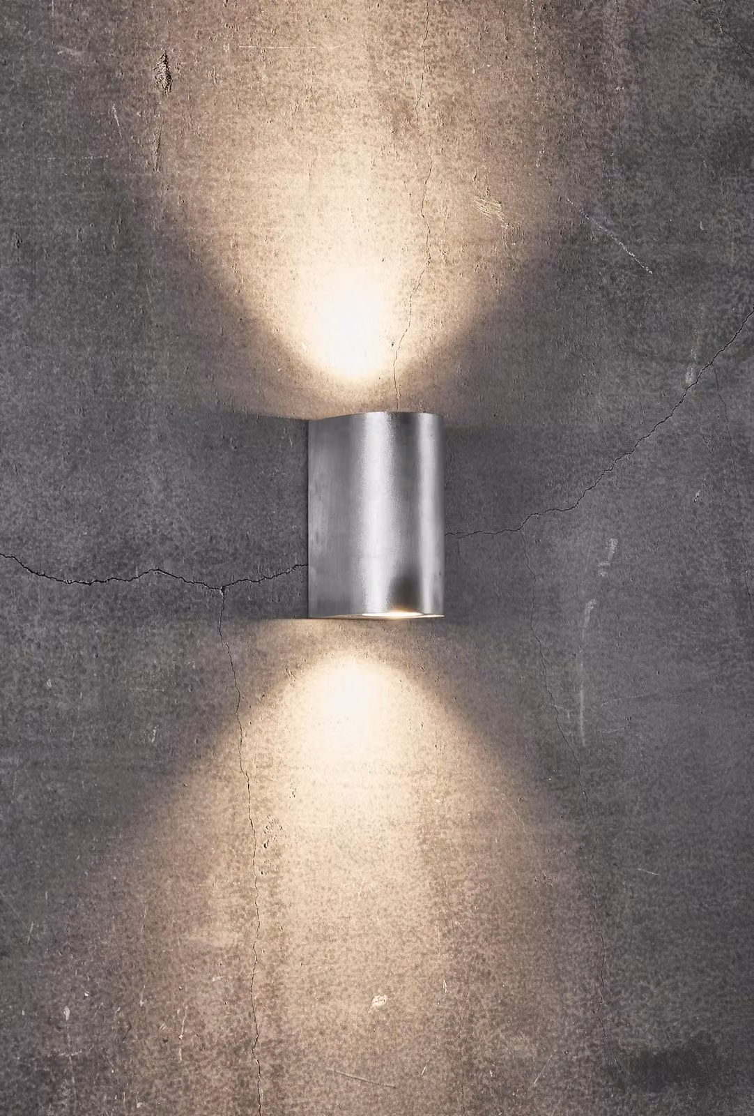 Nordlux Canto Silver Galvanised Steel Outdoor Wall Light, IP44, GU10, Mains Powered – 3