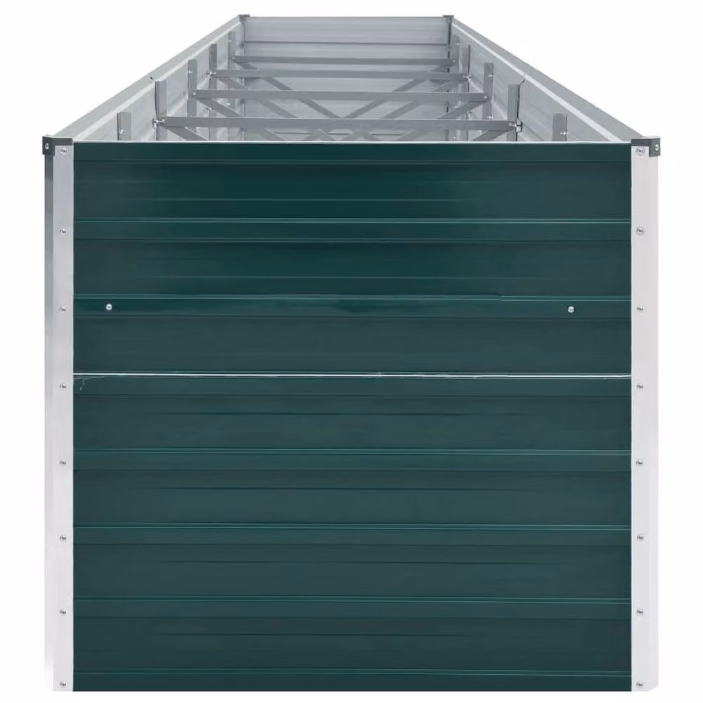 Berkfield Home Garden Galvanised Steel Raised Bed, Green, W: 480 cm, D: 80 cm, H: 77 cm – 3