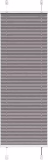 Berkfield Home Anthracite Pleated Blind in Dark Grey, W: 40 cm, H: 100 cm – 1
