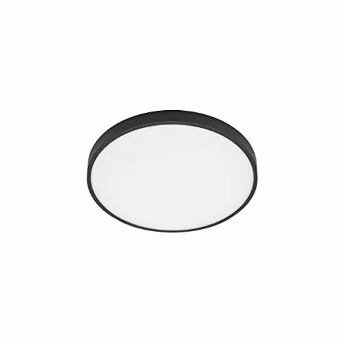 Netlighting Riberio Modern LED Flush Ceiling Light, 3000K, Black