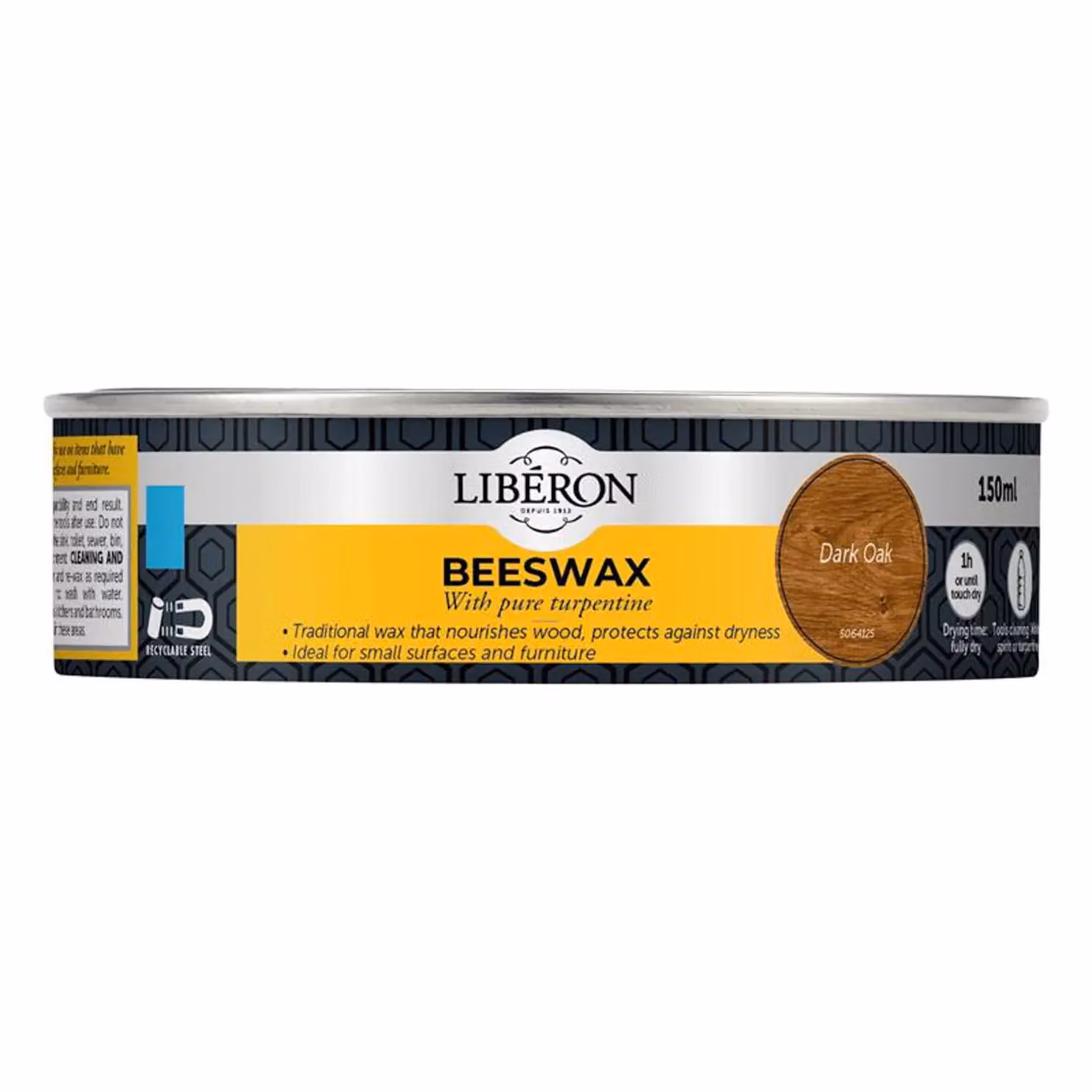 Liberon Natural Beeswax Paste in Brown, 150ml – 2