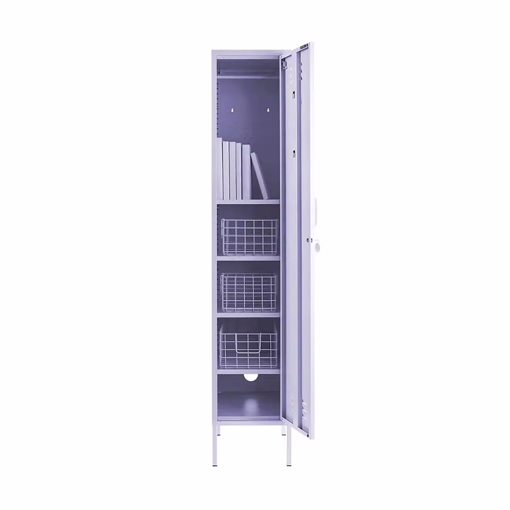 Mustard Made The Skinny Storage Locker in Purple, H 183 x W 46 x D 35 cm – 2