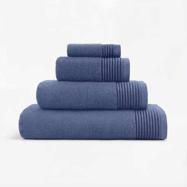 Bedable Plush Zero-Twist Cotton Bath Sheet in Navy Blue