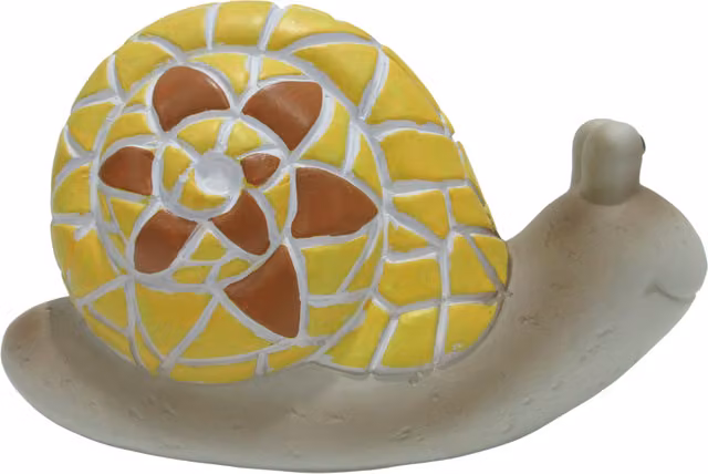 Ornate Collection Mosaic Snail Tabletop Ornament in Multicolour