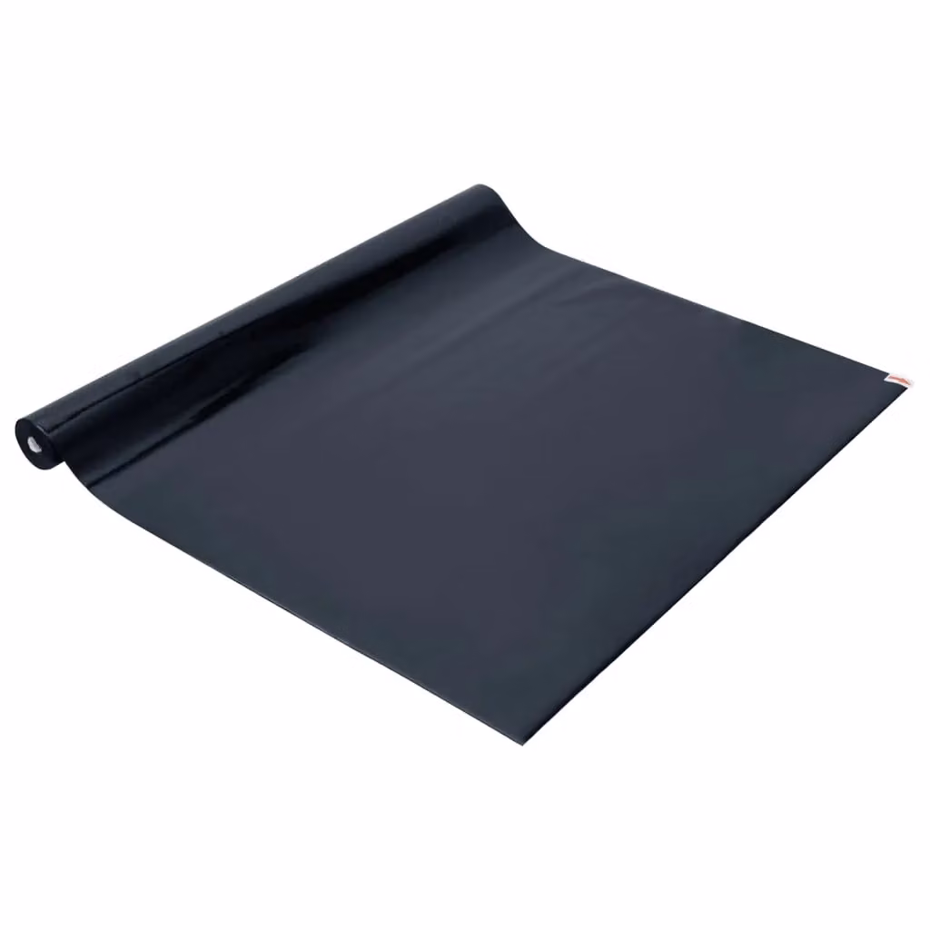 Berkfield Home Static Frosted Black PVC Window Films, 5 Pieces – 3