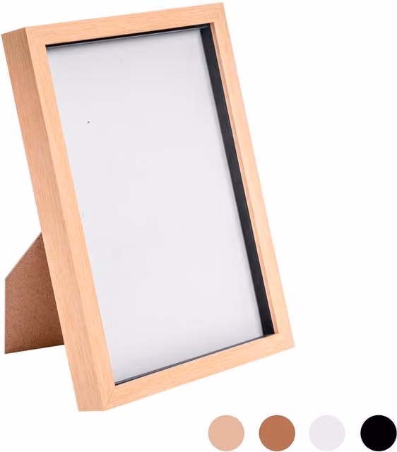 Nicola Spring A4 3D Box Photo Frame, Rectangular, Brown and Beige