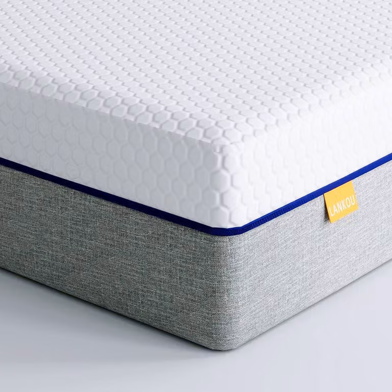 Rolipo Breathable Single Memory Foam Mattress in White, W/D/H: 90 x 190 x 20 cm