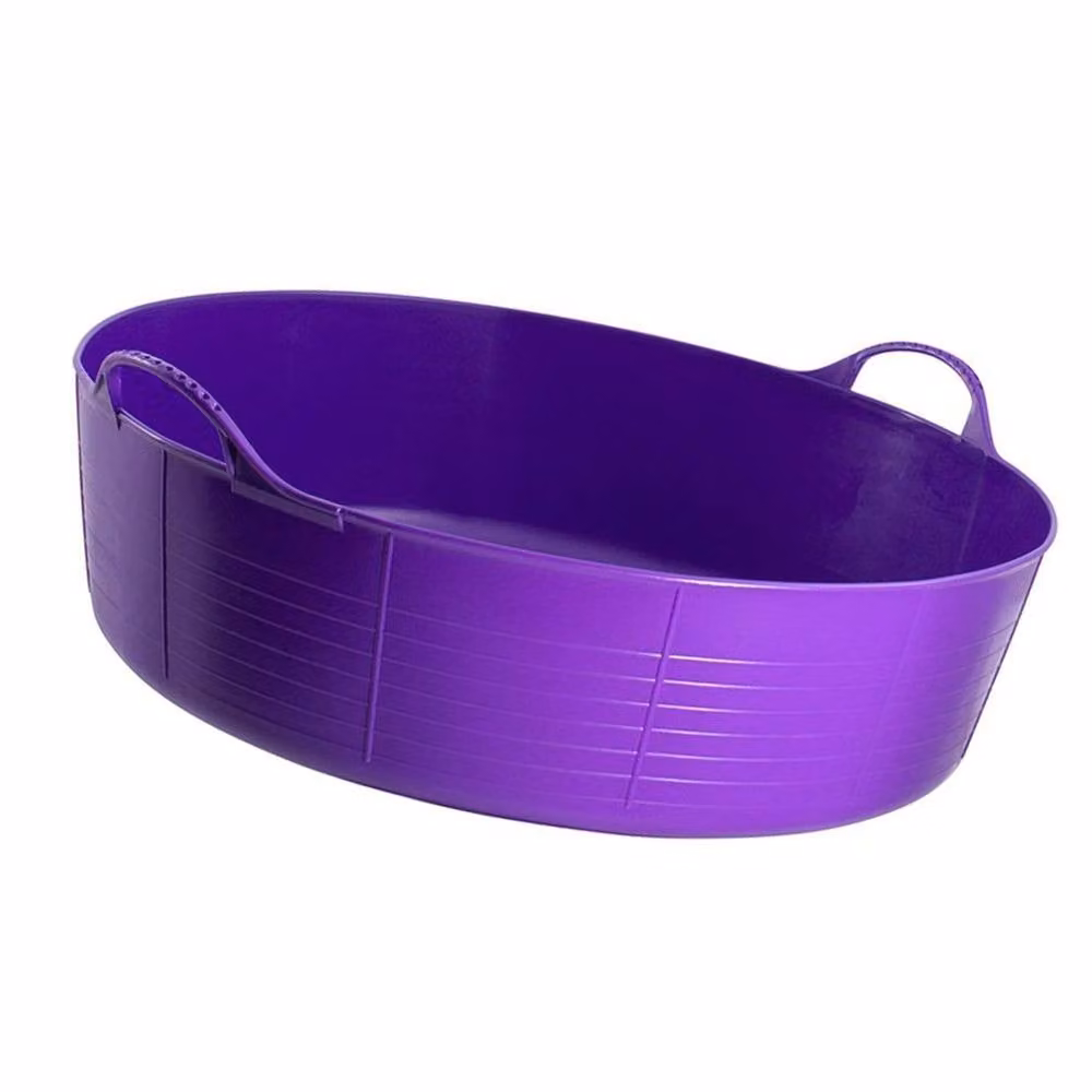 Red Gorilla Large Shallow Tubtrug, Purple, 35L