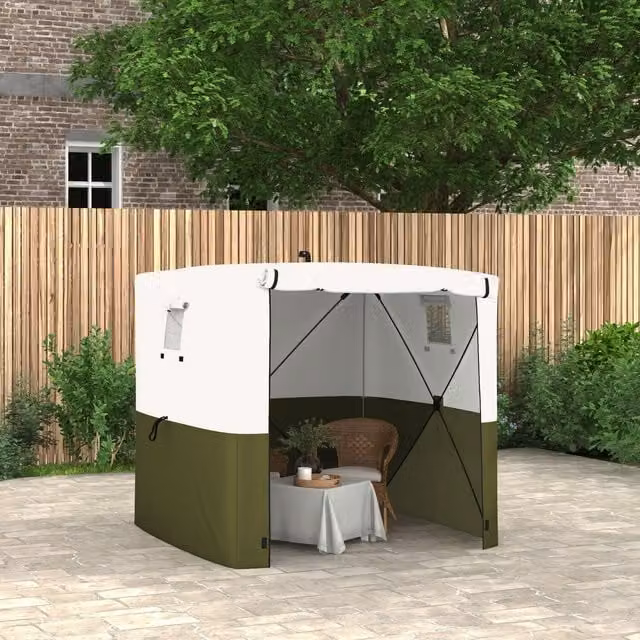 Outsunny Grey Pop Up Party Tent Gazebo with Sides and Carry Bag, W 200 cm x D 200 cm