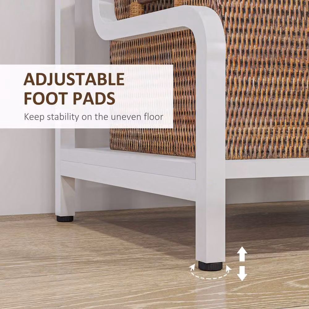 STILVORA 3 Tier Metal Printer Stand with Shelves in White – 3