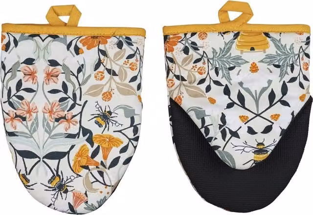 Ulster Weavers Bee Bloom Micro Mitt Pair, Multicolour, W: 18 cm x D: 14.5 cm