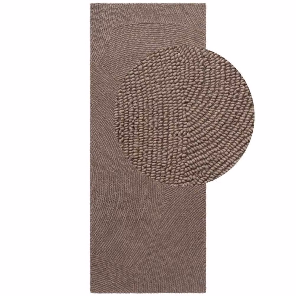 THE RUGS Eleni Hand Tufted Wool Geometric Scandinavian Style Area Rug in Brown, W: 120 cm, L: 180 cm – 2