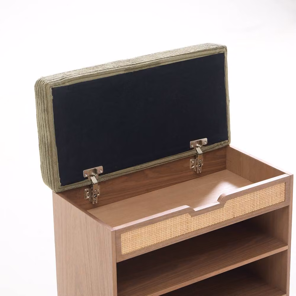 Nordlys Scandinavian Style Wooden Shoe Rack in Beige – 3