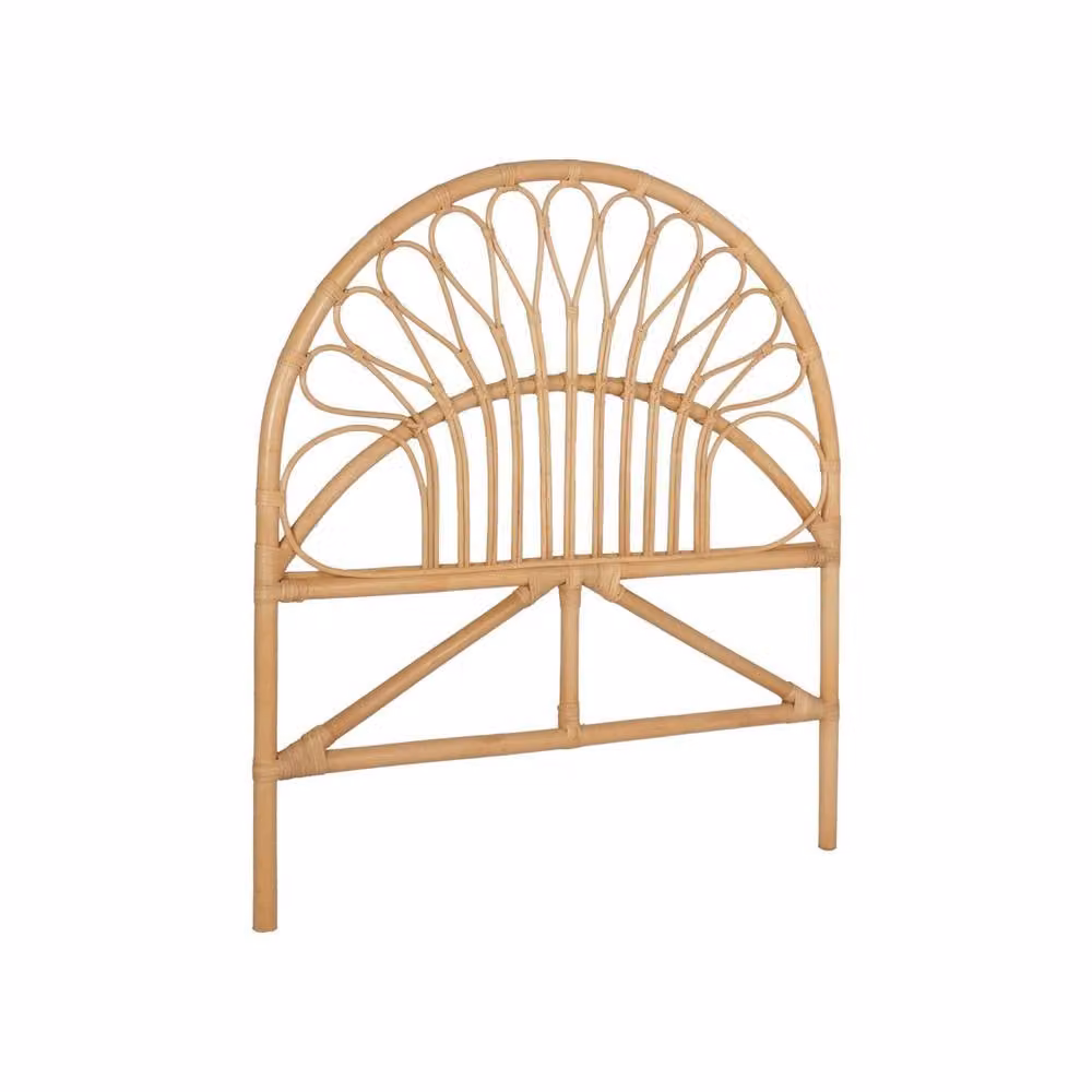 Sweekeek Natural Rattan Single Headboard in Brown and Beige – 2