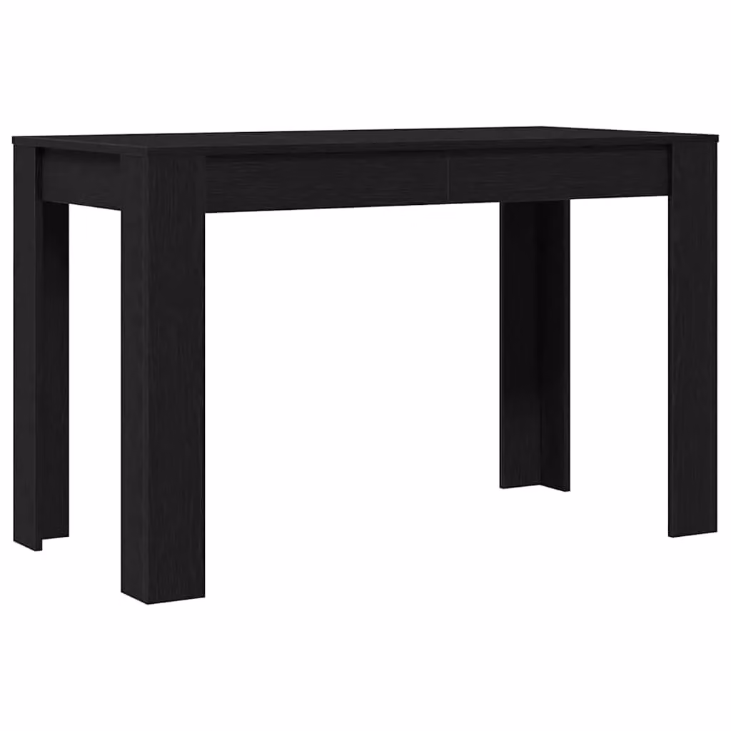 Berkfield Home Black Oak Rectangular Dining Table, W/D/H: 120 x 60 x 76 cm – 2