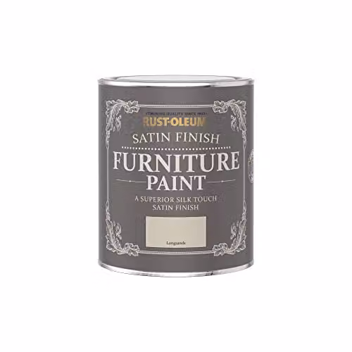 Rust-Oleum Satin Furniture and Skirting Board Paint, Beige, 750ml – 2