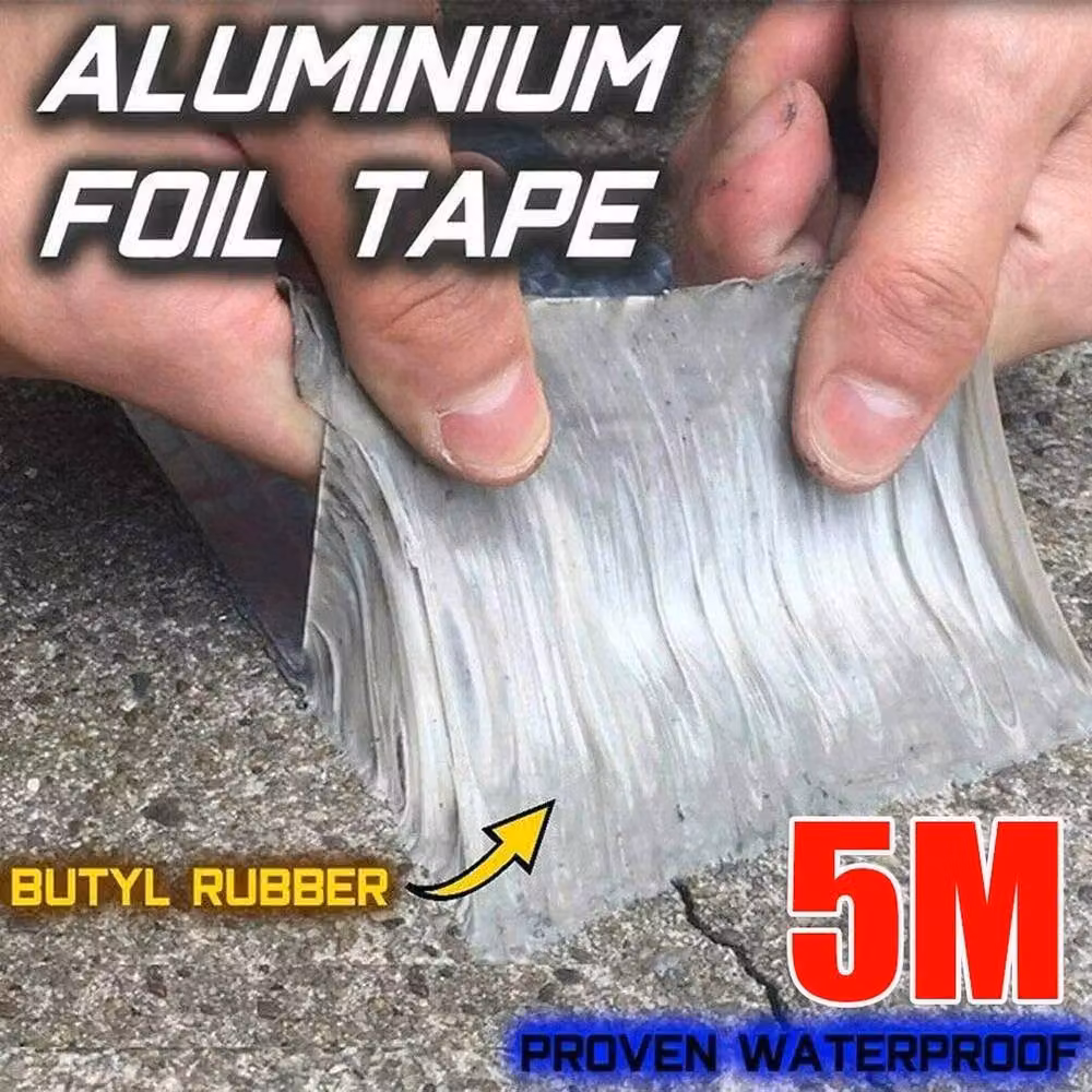 NESTLUNE Grey Waterproof Butyl Sealing Tape for Leak and Crack Repair, W: 40 cm, H: 100 cm – 2