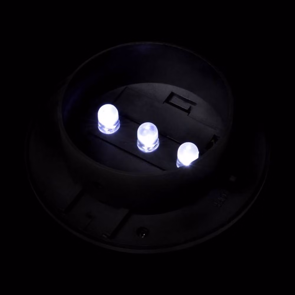 Berkfield Home 12 Piece Solar LED Outdoor Fence Lamps in Black – 5