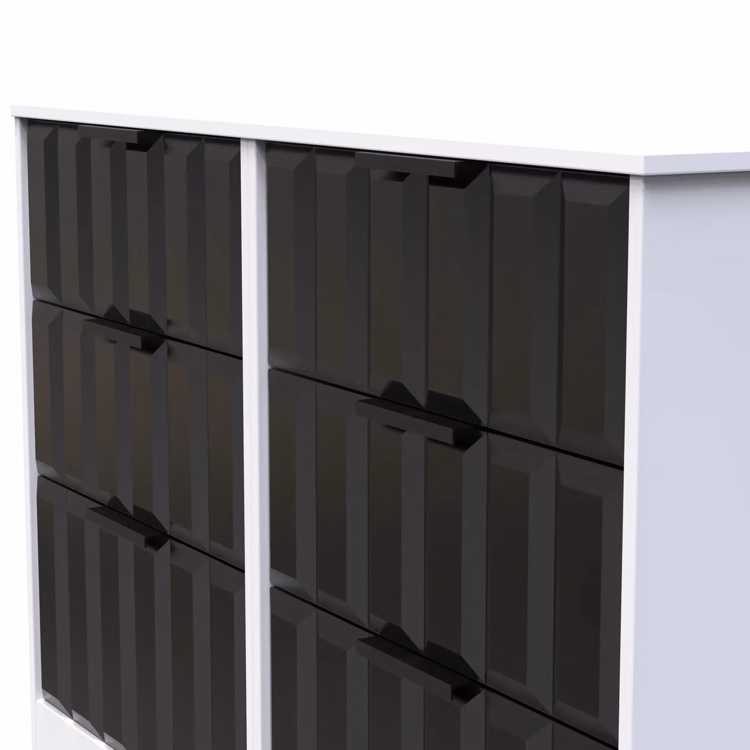Ready Assembled 2 U Seattle 6 Drawer Wide Chest in Black – 3
