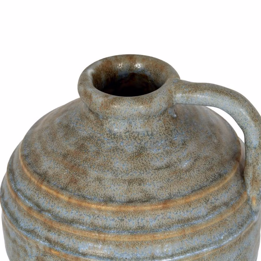 Lemon Pavilion Capella Krater Large Ceramic Jug Vase in Grey, W: 20 cm, D: 20 cm, H: 23 cm – 2