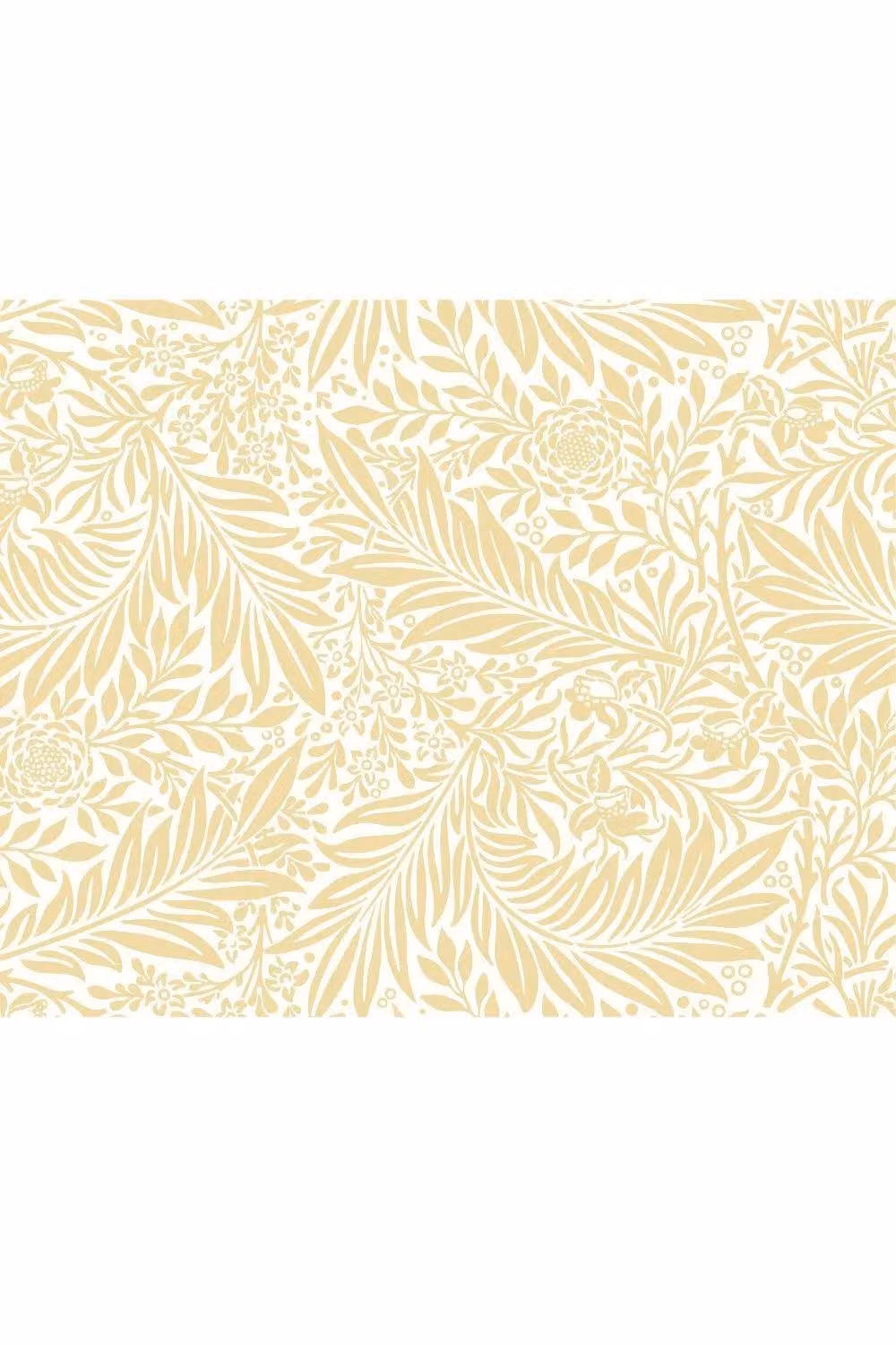 Origin Murals Trailing Ferns Floral Wall Mural in Gold, W: 300 cm, H: 240 cm – 2