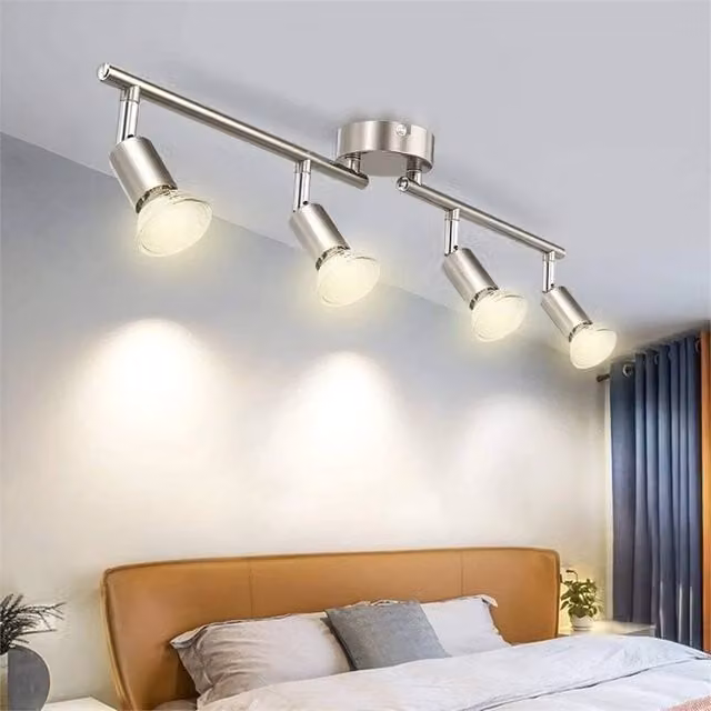 Nordara Silver 4 Way Adjustable Dimmable LED Ceiling Spotlight – 1