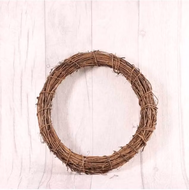 KDMD 2 Pack Natural Brown Vine Wreaths, Diameter: 25 cm