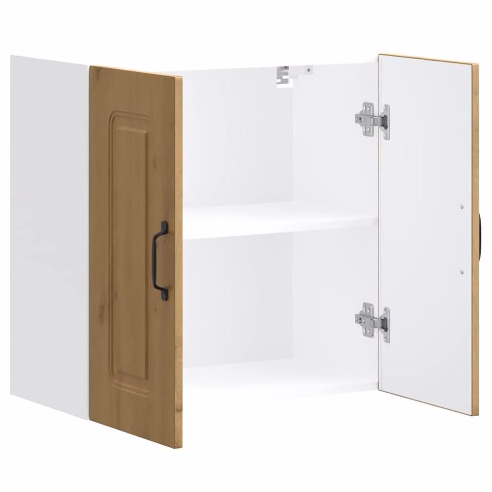 Berkfield Home Kalmar Wall Mounted Kitchen Cabinet in Artisan Oak Brown – 2