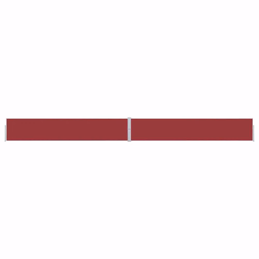 Berkfield Home Red Retractable Side Awning with Polyester Fabric and Steel Frame, W/H: 1200 x 170 cm – 2