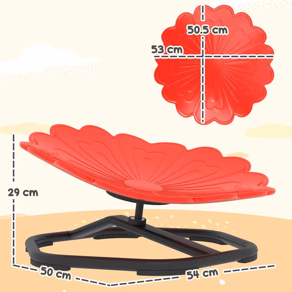 STILVORA Children's Sensory Swivel Chair in Red – 3