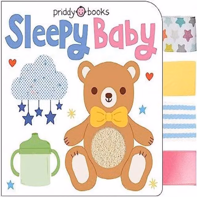 Roger Priddy Sleepy Baby Multicolour Textile Rag Book