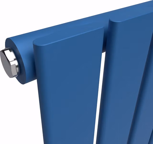 Lux Heat Flat Horizontal Coloured Radiator in Galaxy Blue, W: 60 cm, H: 42 cm