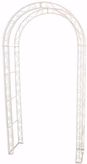 Ascalon Design Ltd Rustic Curved Arch in Beige and White, W: 38 cm, H: 221 cm – 1