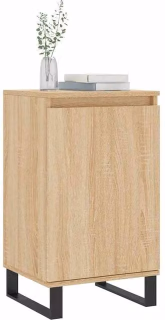 Berkfield Home Sonoma Oak Sideboard in Beige, W/D/H: 40 x 35 x 70 cm – 1