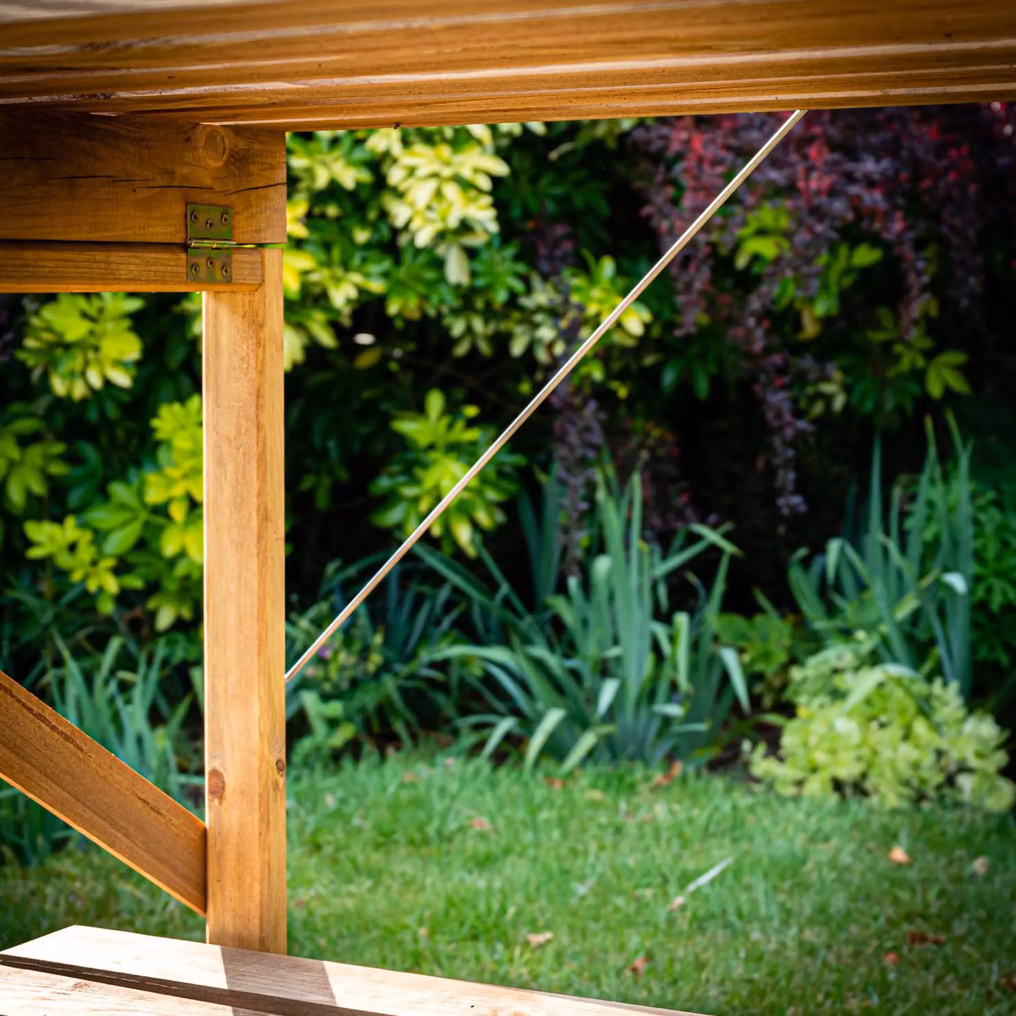 Primrose 2 Tier Easy Store Treated Pine Wooden Garden Greenhouse Staging in Brown, W: 122 cm – 6