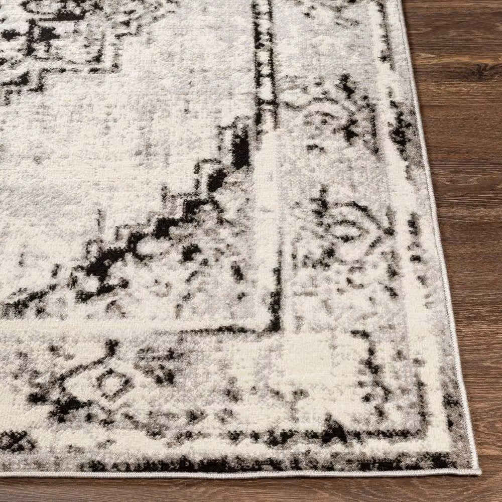 Livabliss Pisa Vintage Boho Living and Dining Rug in Black, Grey and White, W/D/H: 150 x 210 cm – 5
