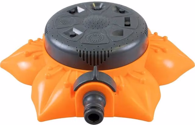 NESTLUNE Flower Style Garden and Lawn Sprinkler, Orange, W: 100 cm, D: 40 cm – 1