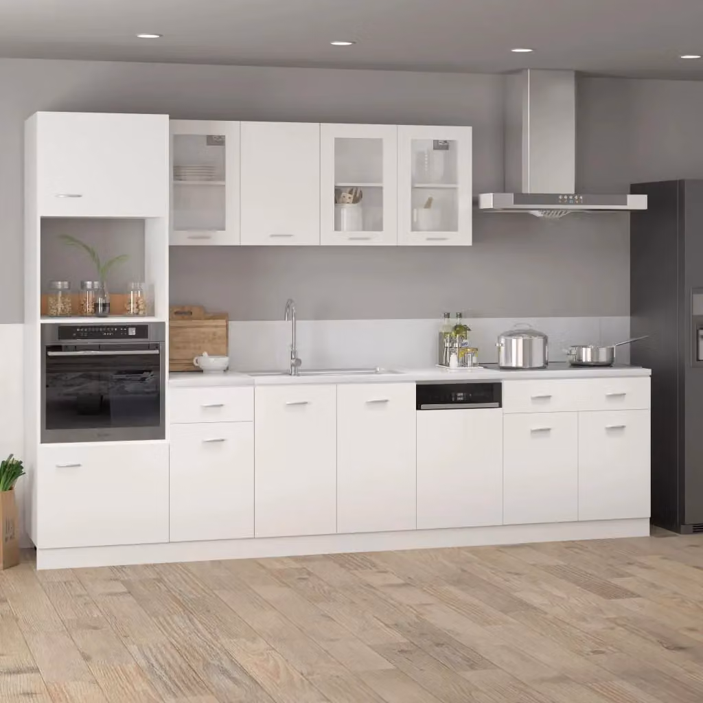 Berkfield Home White Dishwasher Panel in Engineered Wood, W/D/H: 45 x 3 x 67 cm – 2