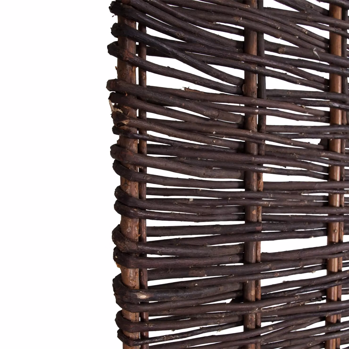 Primrose Willow Woven Hurdle Screening Panel in Brown, H 182 cm x W 90 cm – 3