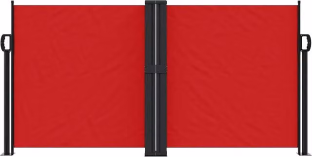 Berkfield Home Red Retractable Single Side Awning, W/H: 1000 x 120 cm