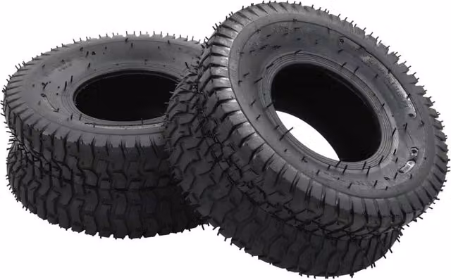 Berkfield Home 4 Piece Wheelbarrow Tyre and Inner Tube Set, 15x6.00-6 4PR Rubber, Black – 1