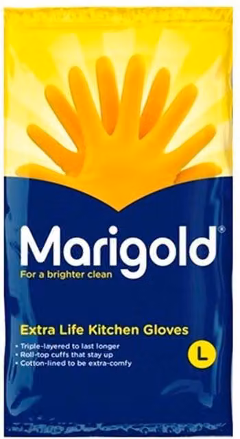 Marigold Extra Life Kitchen Gloves in Yellow, Large – 2