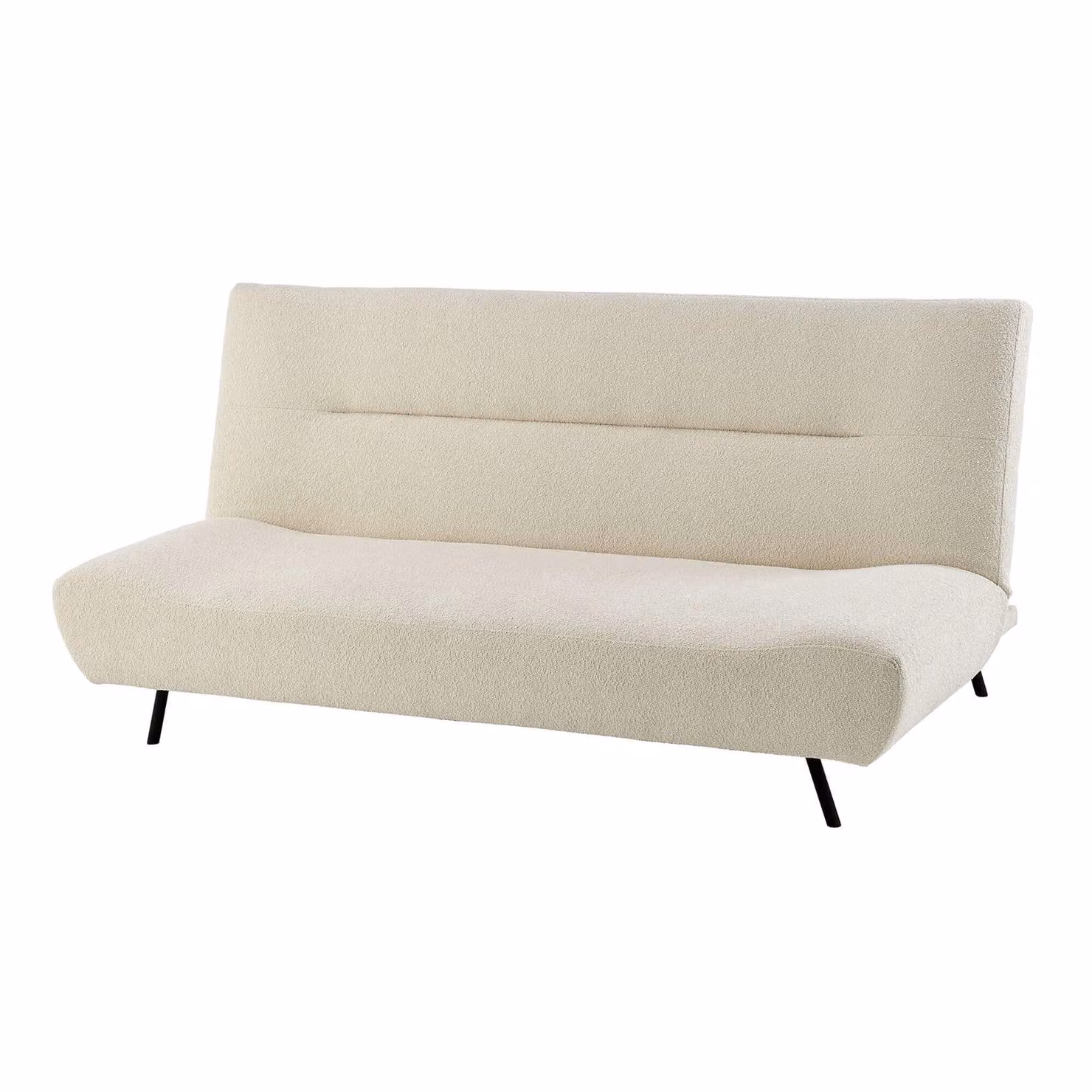 Bravich LTD Cream Bouclé 2 Seater Small Double Click Clack Sofa Bed – 2