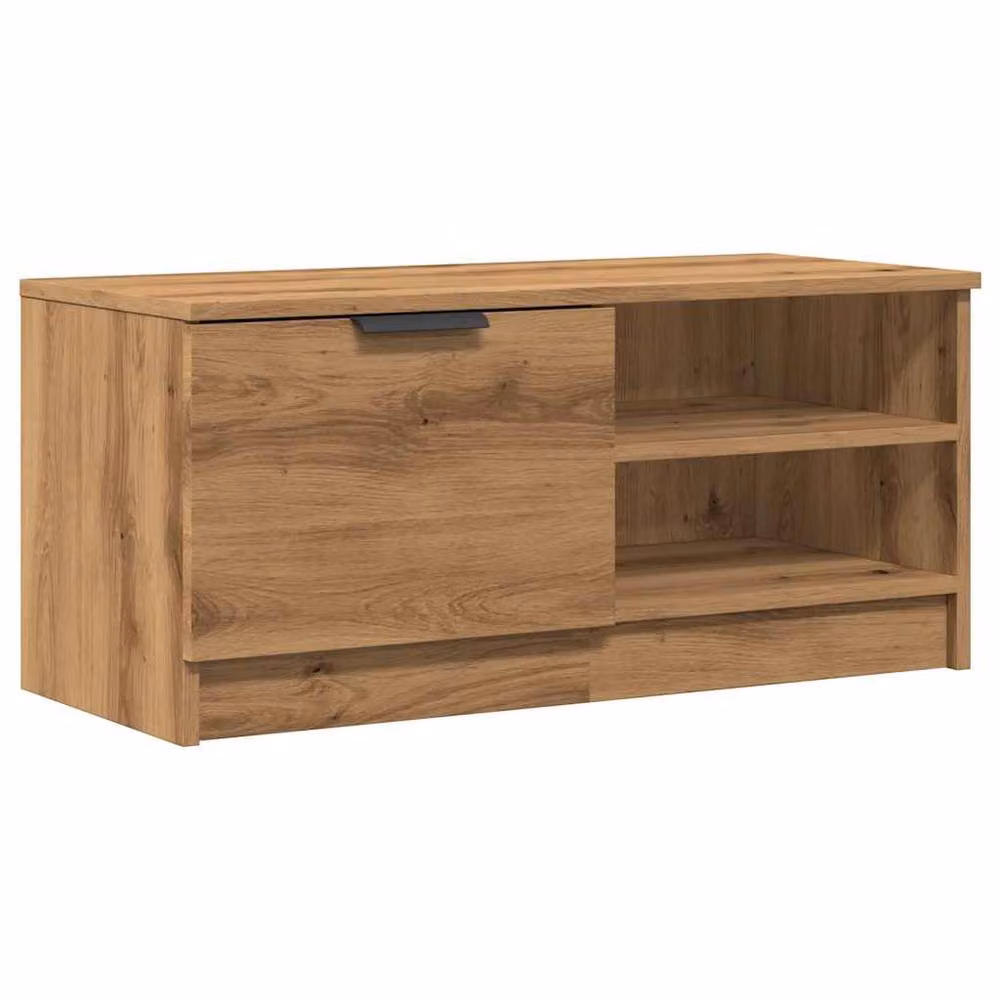 Berkfield Home Artisan Oak TV Cabinet in Brown, W: 80 cm, D: 35 cm, H: 36.5 cm – 2