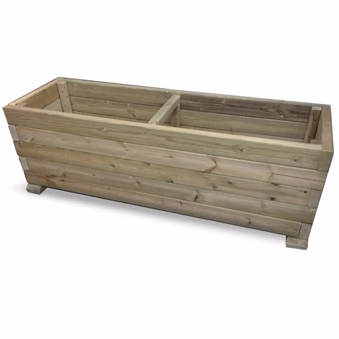 Churnet Valley Garden Furniture Ltd Wooden Raised Bed Planter in Brown, W: 150 cm, D: 60 cm, H: 50 cm – 2