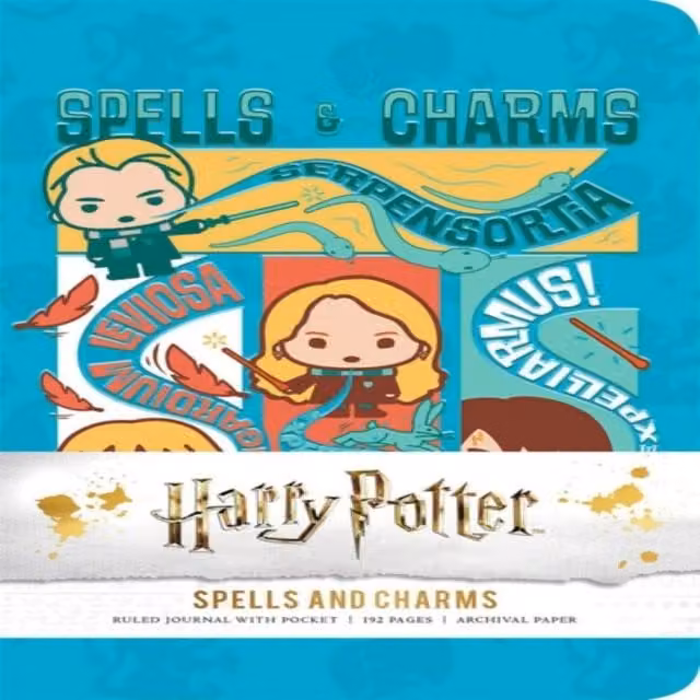 Insight Editions Harry Potter Spells and Charms Lined Ruled Pocket Journal Hardback Book in Multicolour