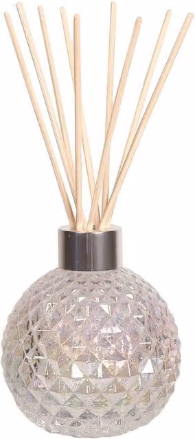 Aroma Accessories Luxury Transparent Glass Reed Diffuser Vessel with 50 Reeds