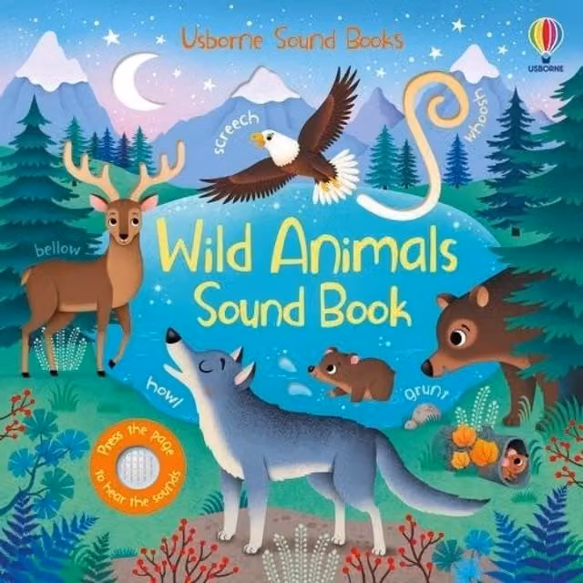 Sam Taplin Wild Animals Sound Board Book, Multicolour