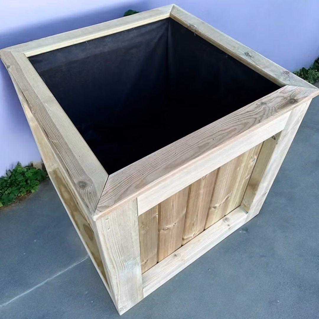 Buttercup Farm Kent Garden Planter in Brown, Made of Wood, W: 50 cm, D: 150 cm, H: 50 cm – 6