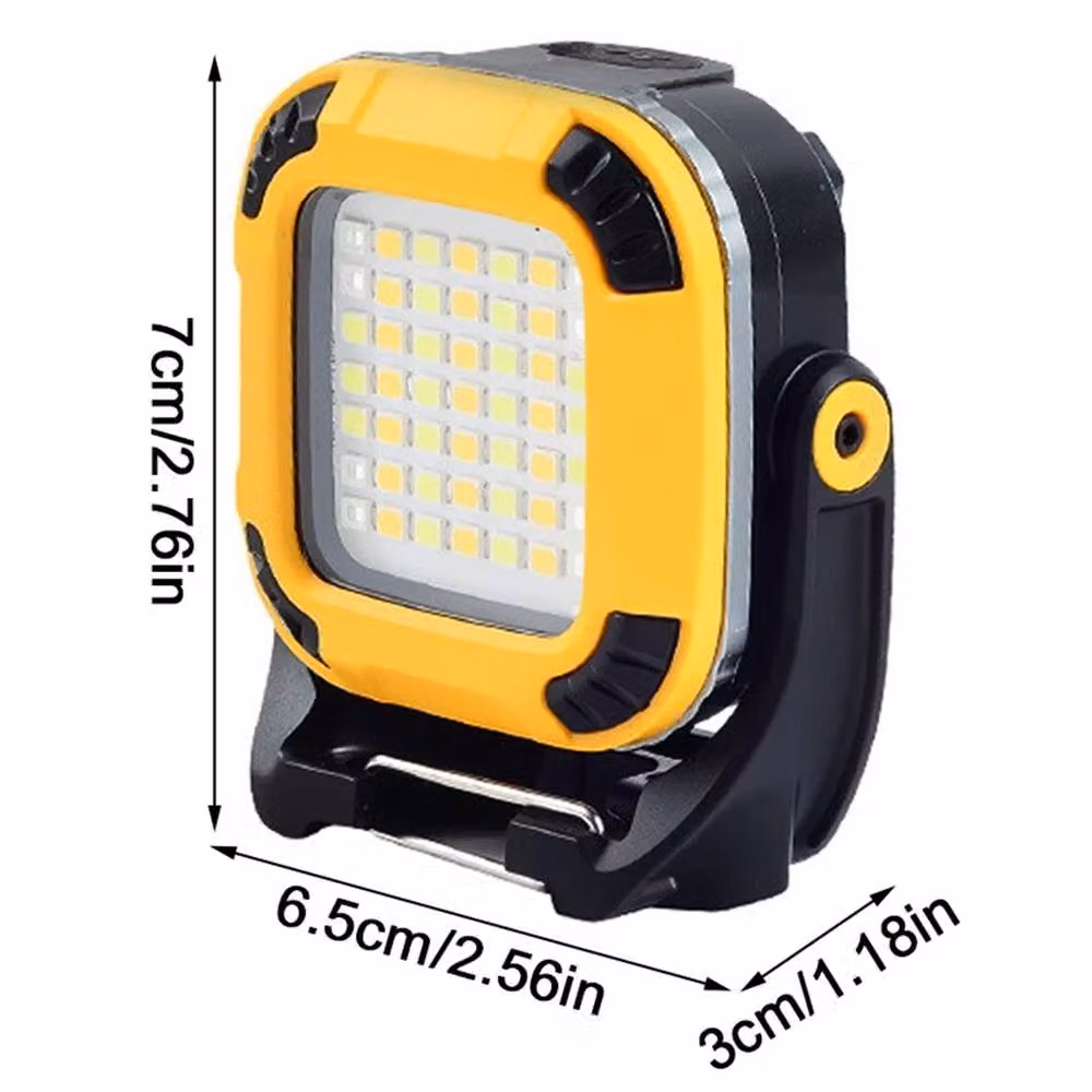 Kelvenix 2-Piece Rechargeable LED Work Light in Yellow – 2